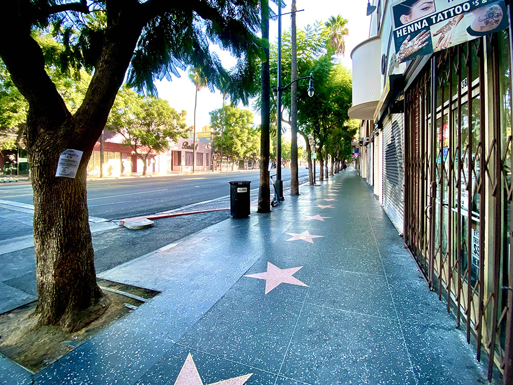 Hollywood Blvd at 8 A.M.